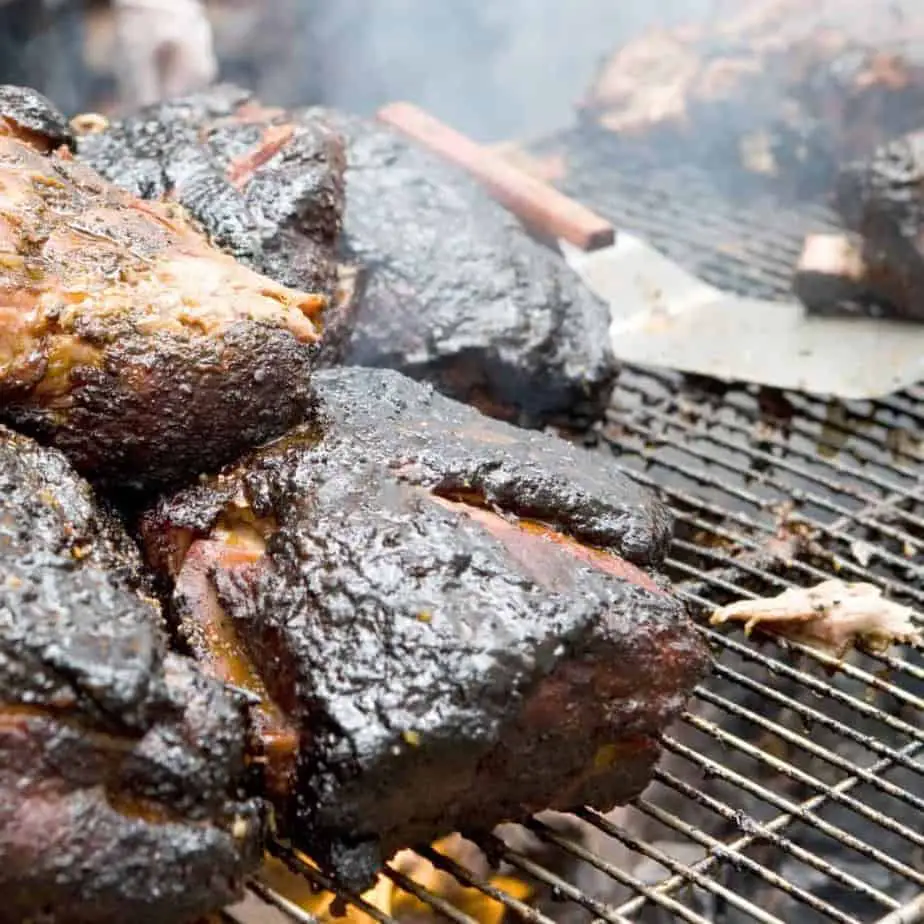 Bbq Meat On Smoker