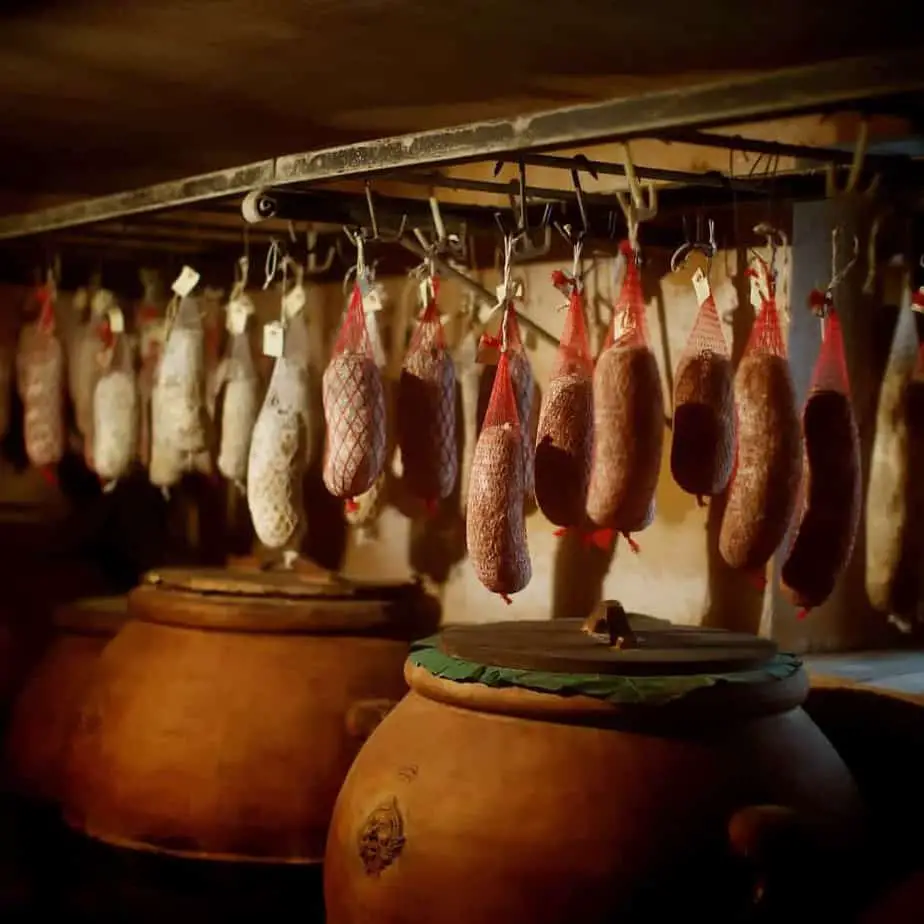 Hanging Cured Meats