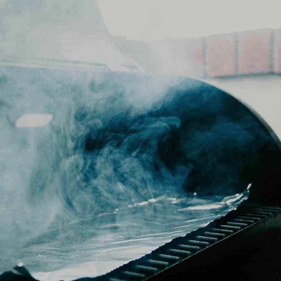 Smoke Coming From Offset Smoker